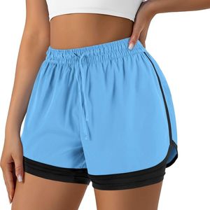 Quantité minimale de commande bas 100% Polyester Séchage rapide Gym Fitness Workout Athletic Running Training Shorts pour femmes - Product Image 6