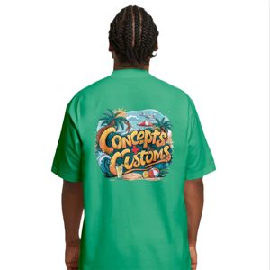 Camiseta extragrande de algodón Premium ligera GSM 200, camiseta gráfica estampada DTF, ropa de calle americana, ropa informal urbana de moda - Product Image 4