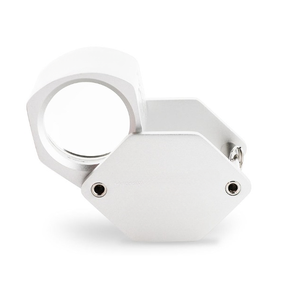 Lupa de Joyero de Aluminio 10x de Jipsy Metal Industries con Lente Triple de 20.5mm para Inspección y Clasificación de Claridad de Diamantes - Product Image 2