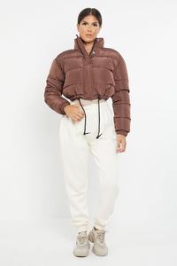 Les femmes de haute qualité personnalisent les vestes bouffantes de culture nouvelle conception de la veste en nylon épais 2024 - Product Image 3