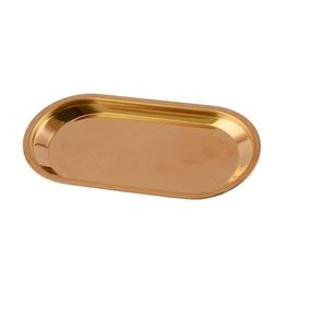 Bandeja de Servicio de Metal con Acabado Brillante para Decoración de Mesa, Producto Más Vendido, Forma Personalizada, Bandeja para Servir Dulces o Alimentos - Product Image 2