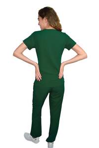 Trajes de fregado personalizados al por mayor de primera calidad, conjuntos de uniformes médicos de enfermería y hospitales, conjunto de uniformes de Jogger de algodón Unisex - Product Image 3