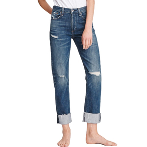 Denim Fabricante Mujeres Jeans 100% Original Algodón Durable Color Fade Proof Denim Jeans Moda Denim Jeans - Product Image 4