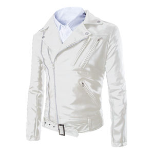 แจ็กเก็ตหนังระบายอากาศสำหรับผู้ชายแจ็กเก็ตหนังแฟชั่นทำเองได้ดีไซน์ใหม่ - Product Image 4