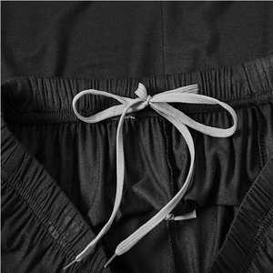 Conjunto de Camiseta y Pantalones Cortos Gris y Negro, Estilo Moderno Informal, Conjunto de Camiseta y Pantalones Cortos con Bloques de Color, Look Deportivo Urbano - Product Image 6