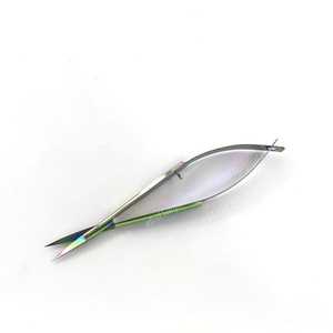 2025 Mini ciseaux à cils de maquillage de haute qualité en acier inoxydable de marque privée avec sac en PVC outils de beauté pointus pour la mise en forme des sourcils - Product Image 3