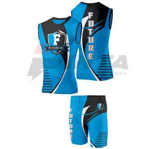 High Quality Breathable <b>Track</b> Uniform Sleeveless Unisex <b>Track</b> & <b>Field</b> Uniform Running Sets - Product Image 3