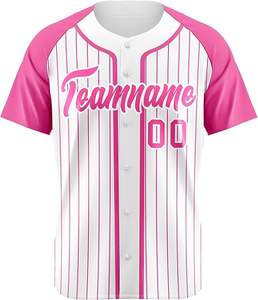 Vente en gros OEM Maillot de baseball personnalisé pour homme adulte respirant à séchage rapide polyester imprimé par sublimation - Product Image 6