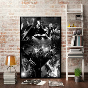 Affiche Metallica de style moderne en papier pour décoration murale - Product Image 2