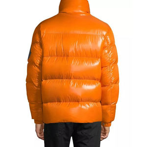 Vestes bouffantes brillantes pour hommes avec étiquette personnalisée du meilleur matériau avec col montant coupe préfet conception personnalisée tissu de toile - Product Image 3