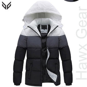 2024 ropa acolchada de Color sólido para hombre, chaqueta acolchada, ropa de calle, nueva moda, chaqueta acolchada cómoda para hombre - Product Image 1