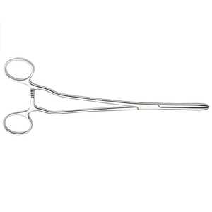 Pinzas de Vendaje Manuales Cheron, Vástago Curvo, Mordazas Serradas, Acero Inoxidable, Juego de Instrumentos Quirúrgicos, Uso Hospitalario, Reutilizables - Product Image 3