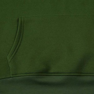 Couleur verte plaine respirant coupe ajustée vêtements de sport survêtements pull hommes survêtements 100% coton polaire vêtements de sport adultes 2025 - Product Image 4