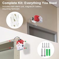Alarme de porte d'urgence, sirène d'alarme de sortie, klaxon de sécurité, alimenté par batterie, capteur magnétique en métal, maison, entrepôt, bureau, commerce de détail