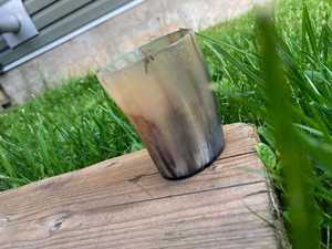 Verre à boire en corne naturelle artisanal, élégant pour bar à domicile, à prix abordable, verre à boire en corne poli de qualité supérieure - Product Image 4