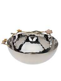 ชามใส่ผลไม้สำหรับใช้ในครัวเรือน ขนาดใหญ่ ทำจากทองเหลือง ดีไซน์ลายตอก รูปทรงโค้งมน สำหรับเสิร์ฟอาหารและสลัด - Product Image 5