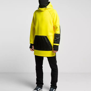 เสื้อฮู้ดกระโปรงมีฮู้ดปรับได้แขนเสื้อแบบยืดหยุ่นที่ทนทานมีสไตล์สำหรับผู้ชายเสื้อฮู้ดเข้ารูปแบบผ่อนคลายพร้อมโลโก้ที่กำหนดเอง - Product Image 3