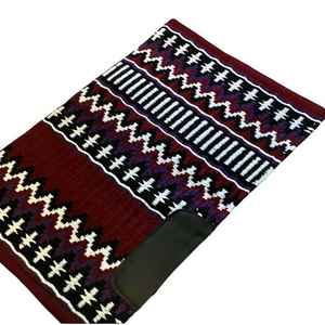 Couverture de luxe en laine néo-zélandaise avec tapis de selle de spectacle de performance d'équitation de style occidental du sud-ouest - Product Image 4