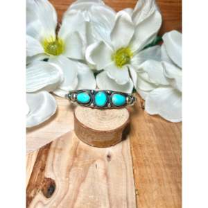 Bobby Johnson Kingman Fashion <b>Cuff</b> <b>Bracelet</b> Turquoise & Sterling <b>Silver</b> for Women - Product Image 1