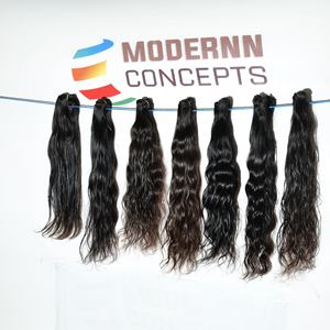 100% Raw barato proveedor Virgen al por mayor sin procesamiento químico color negro Paquetes ondulados extensiones de cabello humano vietnamita - Product Image 5