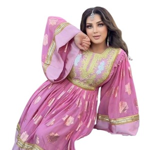 เดรส100% ชนเผ่า kuchi ของผู้หญิงจากอัฟกานิสถานระบายอากาศได้ดีขนาดพิเศษผ้าปะติดสำหรับงานแต่งงานเจ้าสาวเสื้อผ้าลูกไม้อัฟกานิสถาน - Product Image 1