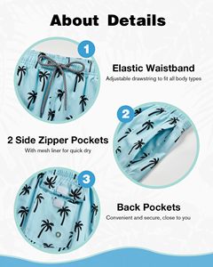 Shorts de Playa Personalizados para Hombre, Antibacterianos, Ecológicos, de Secado Rápido, con Estampado Sublimado, para Surf, Playa y Running - Product Image 3