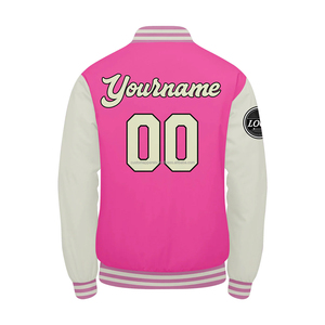 Veste universitaire en laine légère personnalisée manches en cuir support respirant coupe-vent doux au toucher MCACVJ-55 broderie décoration pour - Product Image 3