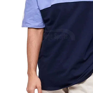 Dernier design de couleur unie pour hommes T-shirt à épaules tombantes T-shirt à épaules tombantes pour hommes à séchage rapide et durable - Product Image 5