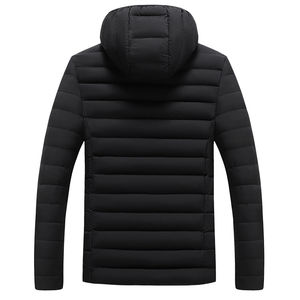 Veste polaire d'hiver à col montant, face vers le bas, manteau à bulles, veste chaude plus épaisse, nouvelle tendance pour hommes - Product Image 6