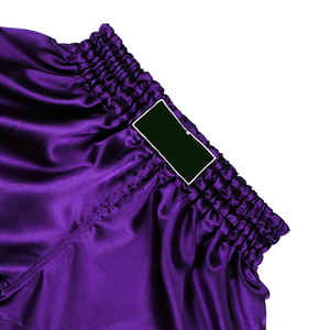 กางเกงขาสั้นมวยไทยขาสั้นพิมพ์ลายแบบเรียบ - Product Image 2