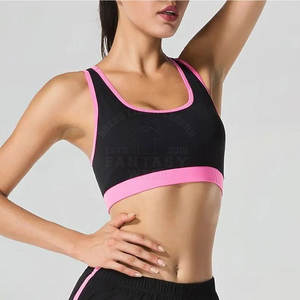 Sujetador deportivo para mujer diseñado para gimnasio, yoga, correr, entrenamiento, ejercicio, tela elástica transpirable - Product Image 6