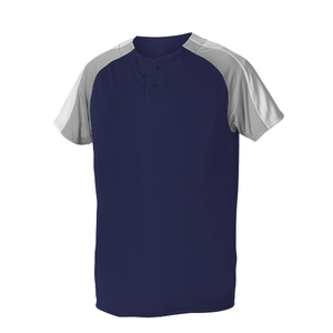Maillot de baseball personnalisé en gros, séchage rapide, polyester, chemise à boutons partiaux, impression DTF, échantillon de logo, service de dropshipping - Product Image 1