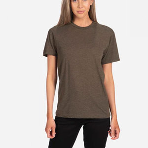T-shirts pour hommes Next Level Apparel N6210 en tissu tri-mélange, vert olive - Product Image 3
