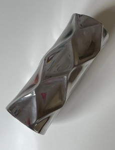 Florero de aluminio fundido hecho a mano, alfombrilla de lados irregulares con acabado de pulido de espejo para decoración del hogar, maceta de boda, decoración del hogar - Product Image 2