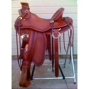 Silla de Montar de Cuero al Por Mayor, Estilo Australiano y Europeo, Silla Inglesa para Montar a Caballo, la Más Vendida, Hecha en India - Product Image 4