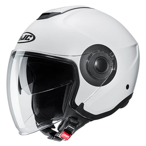 Casque de moto I40N Jet, nouveau modèle demi-face ouvert, sécurité avec fermeture rapide, taille XL, coque ABS, visière, emballé - Product Image 1