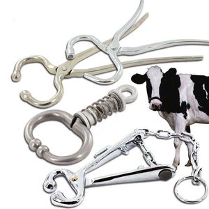 Receptor de perros resistente de alta calidad, largo con agarre duradero, soporte para cerdos de acero inoxidable, equipo de granja de cerdos por herramienta de ganado - Product Image 1