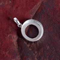 925 Sterlingsilber einfarbiger Anhänger Collet 7 × 9 bis 20 × 30 mm oval Form Edelstein Bezel Becher einfarbiger Anhänger Reißschmuckherstellung