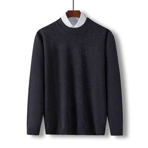 Pull tricots hiver col rond coton hommes chandails haute qualité automne et hiver hommes classique pull à col rond - Product Image 4