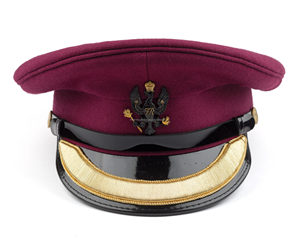 Wholesale Custom Peaked Caps White Bullion Badge High Quality Uniform <b>Hats</b> Structured Design Bulk Supply Factory Price - Product Image 3