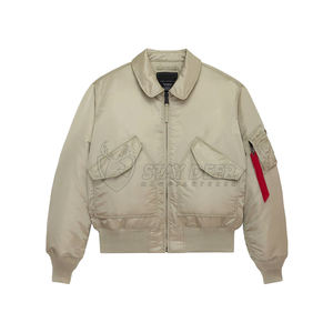 Chaqueta Bomber Personalizada al por Mayor para Hombre con Logotipo, Chaqueta de Vuelo de Invierno, Fabricante OEM ODM - Product Image 3