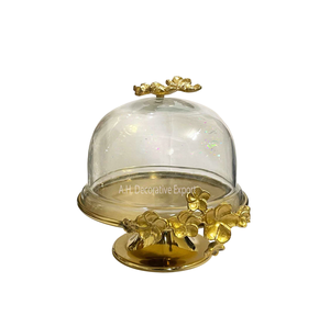 Plateau à gâteau de service de luxe Offre Spéciale avec branches de feuilles plateau à gâteau de tasse décoration de mariage et de fête support à gâteau outils de service alimentaire - Product Image 6