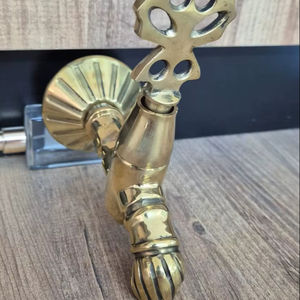 Grifo Moderno de Latón con Motivos Otomanos para Lavadora, Montado en la Pared, Accesorio para Hotel - Elegancia y Durabilidad - Product Image 1