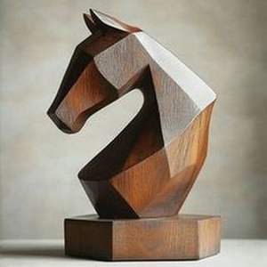 Sculpture de table en bois sculpté moderne de qualité supérieure, décoration spirituelle, centre de table artisanal, art, décoration intérieure, salon - Product Image 2