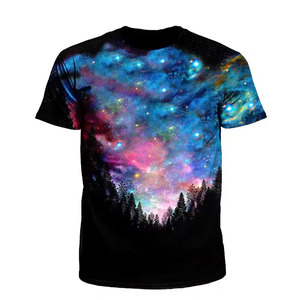 เสื้อยืดโพลีเอสเตอร์100% พิมพ์ลาย3D แบบระเหิดทั้งหมดพิมพ์ลายดิจิตอลปรับแต่งได้สำหรับผู้ชายผู้หญิงผ้าถักแบบเบาและระบายอากาศได้ - Product Image 1