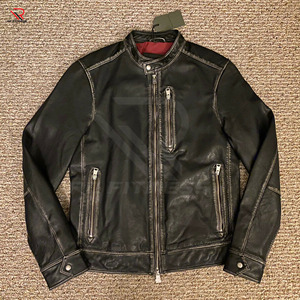 Custom Black Bomber <b>Jacket</b> <b>Men's</b> Faux <b>Leather</b> Baseball Varsity <b>Men's</b> <b>Jacket</b> - Product Image 4