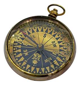 Marine Nautical Compass Top Designs Multi-functional Smooth Etched <b>Retro</b> Style Vintage Pirate Coin Solid Brass Outdoor Gadgets - Product Image 2