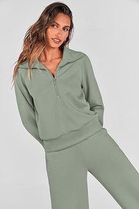 Vente en gros Vêtements de sport décontractés pour femmes Ensemble deux pièces en polyester/coton imprimé pour l'hiver Haut court Pantalon Survêtements à capuche Sweat-shirt - Product Image 3