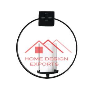 Candelabro de vela de montaje en pared para hotel en casa, diseño personalizado y tamaño, candelabro de pared de Metal de último diseño con votivo de vidrio - Product Image 4