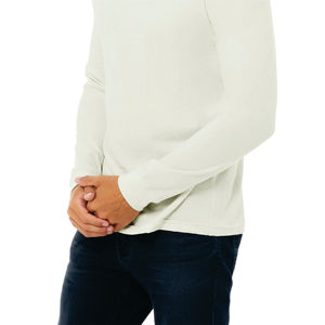 Airlume – T-Shirt manches longues en Jersey de coton peigné et anneau, 32 simple 100% oz Citron classique, col ras du cou, unisexe, 4.2 - Product Image 5